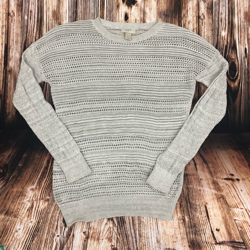 Loft Gray Sweater‎ size large